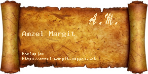 Amzel Margit névjegykártya